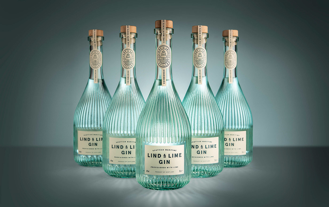 Maritime，Lind and Lime，Brand promotion，packing，Gin，