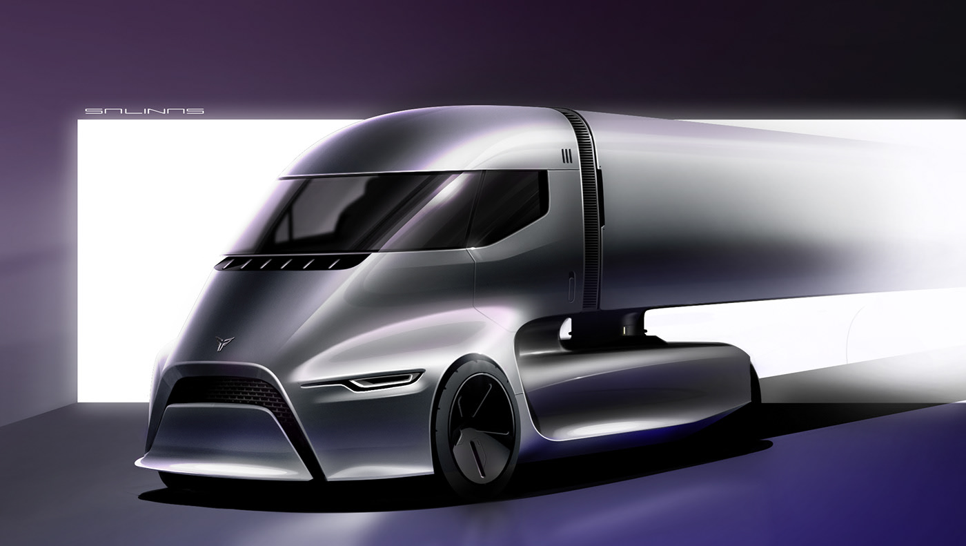 illustration，Thor truck，Thor and 1，Rick Salinas，