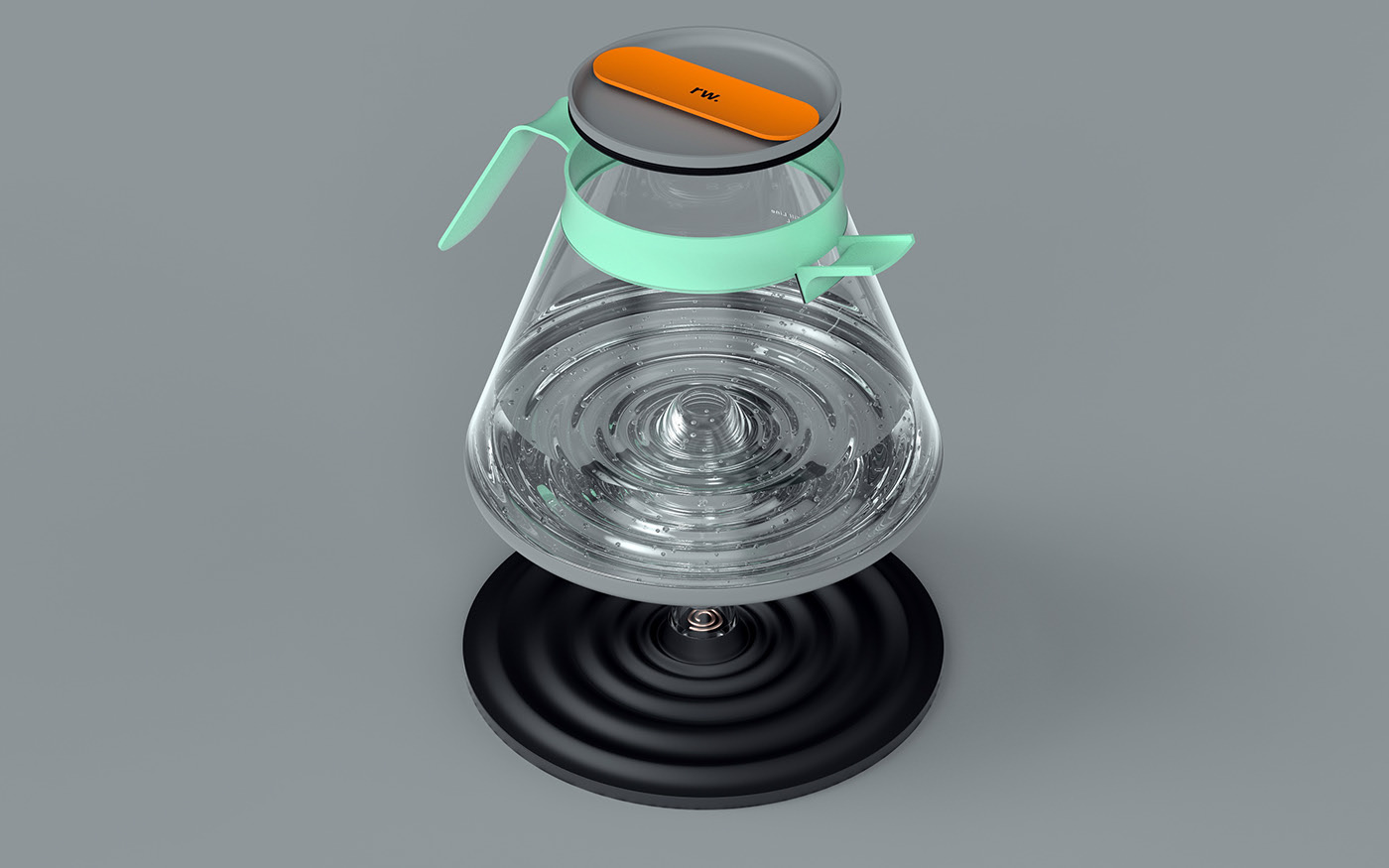 Electric kettle，Render，conceptual design，