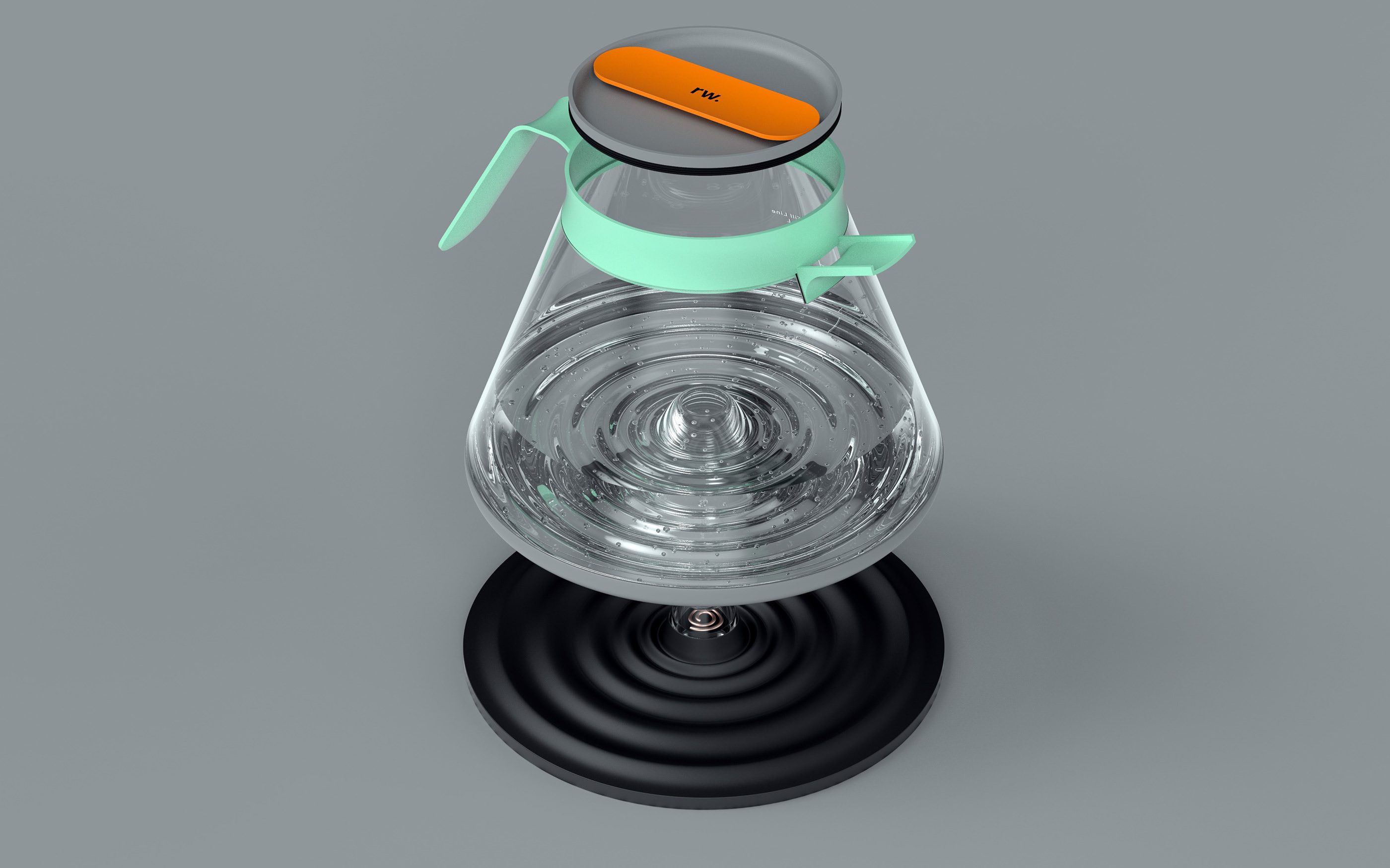 Electric kettle，Render，conceptual design，