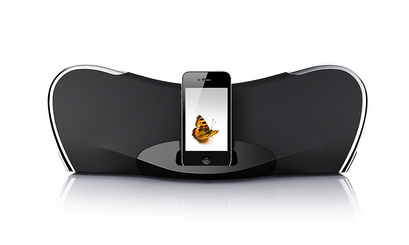 手机支架，工业设计，iPod Docking Station，Butterfly，蝴蝶-iPod扩展底座，