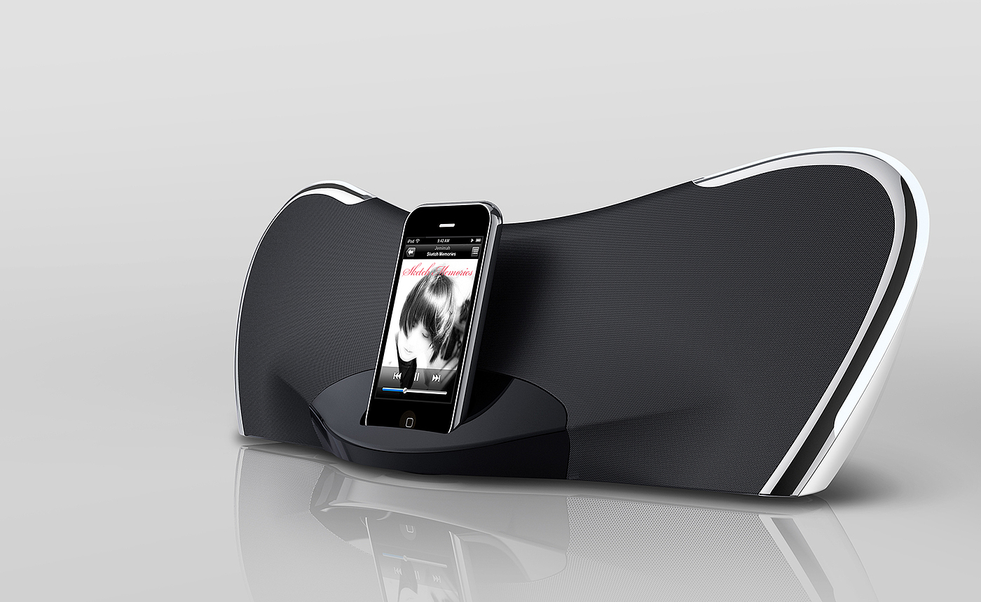 Mobile phone bracket，industrial design，iPod Docking Station，Butterfly，Butterfly iPod docking station，