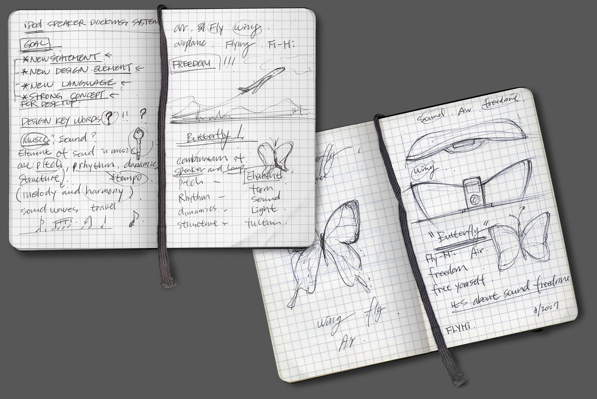 Mobile phone bracket，industrial design，iPod Docking Station，Butterfly，Butterfly iPod docking station，