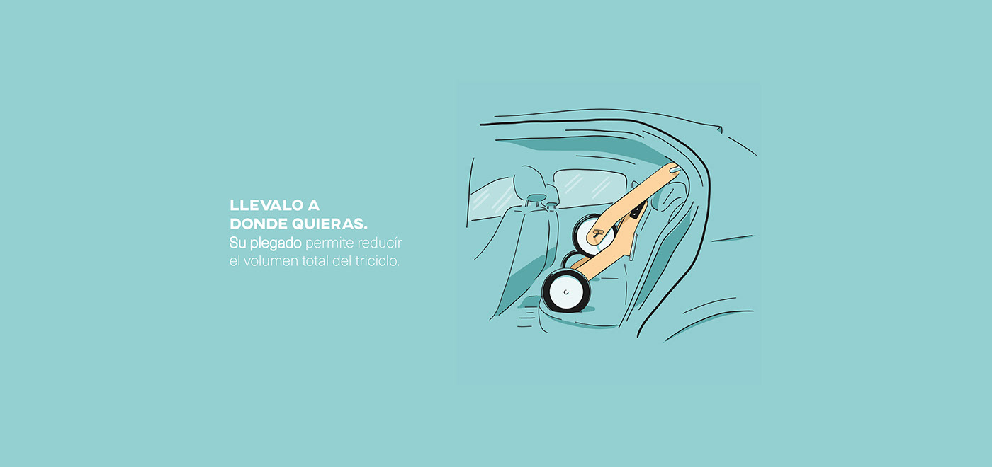 Tricycle，LA TRICLA，vehicle，wooden ，children，fold，