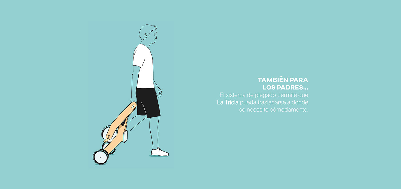 Tricycle，LA TRICLA，vehicle，wooden ，children，fold，