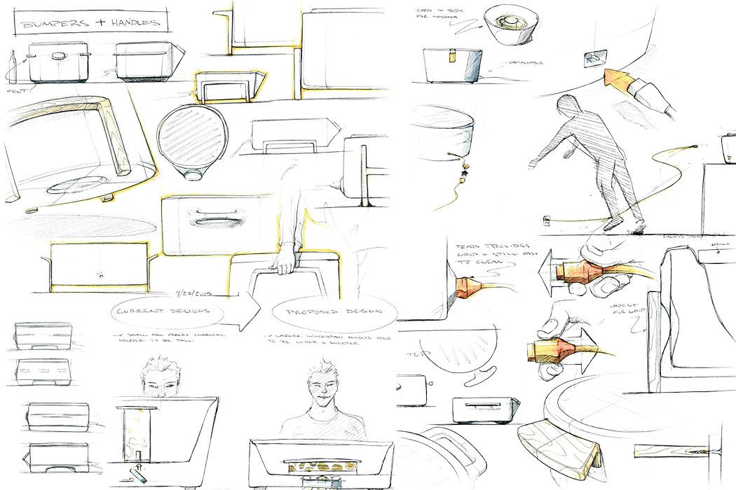 Charcoal grill，Minimalism，Portable，User experience，