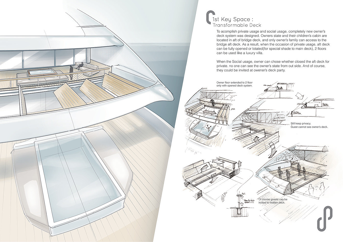 yacht，conceptual design，Olesinski competition winning design，