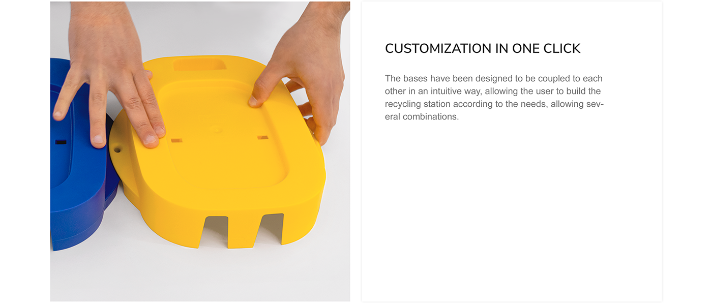 Modular design，refuse classification，trash can，