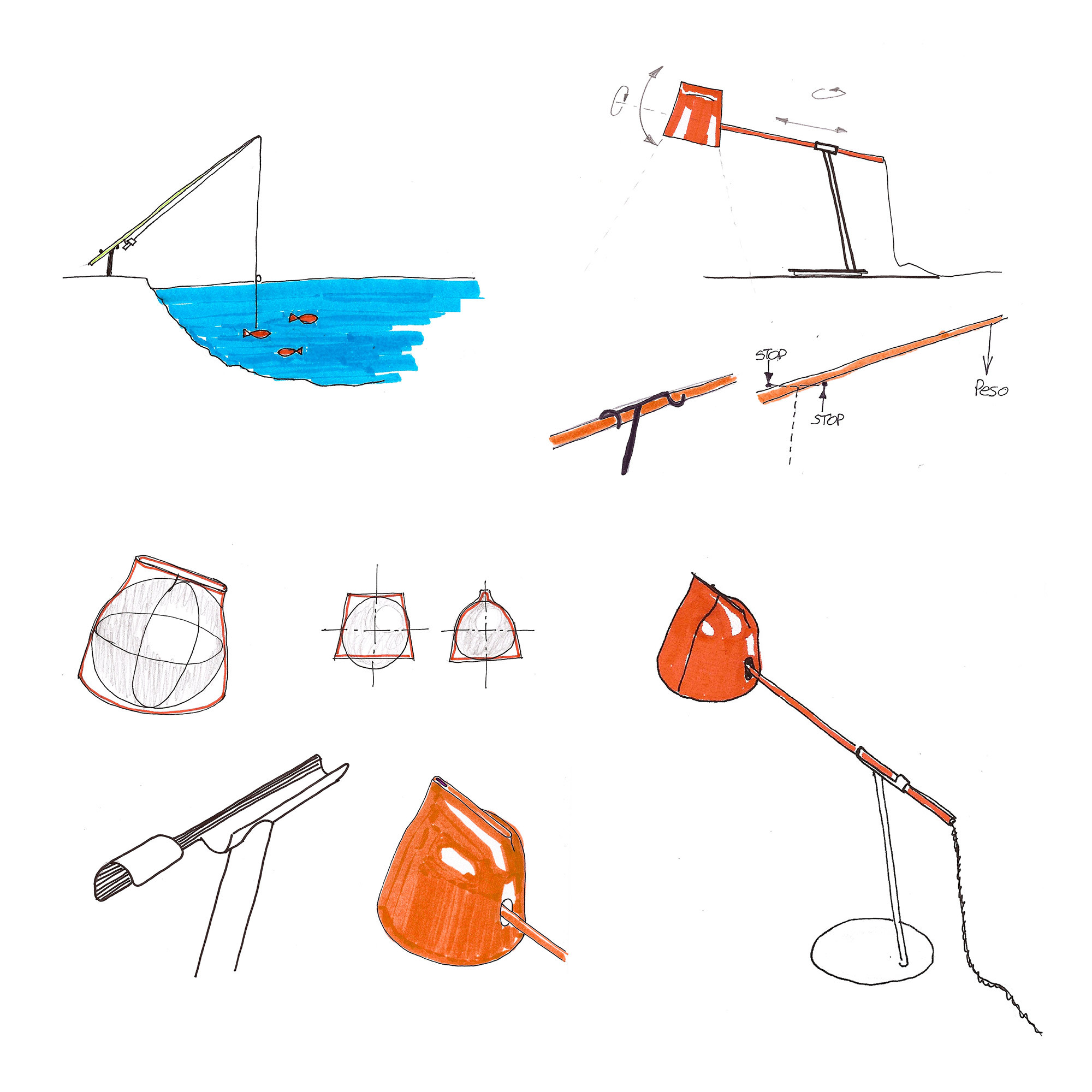 Desk lamp，Adjustable，Office Supplies，Simplicity，Metal，