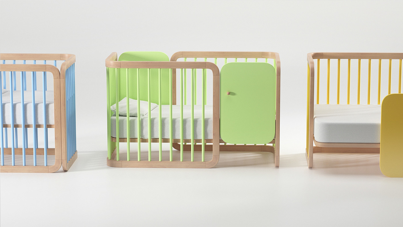 Simplicity，Baby bed，Design，originality，