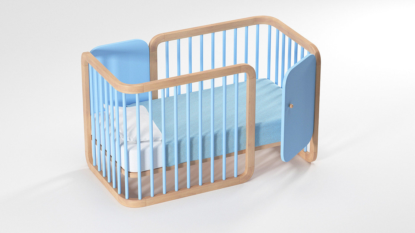 Simplicity，Baby bed，Design，originality，