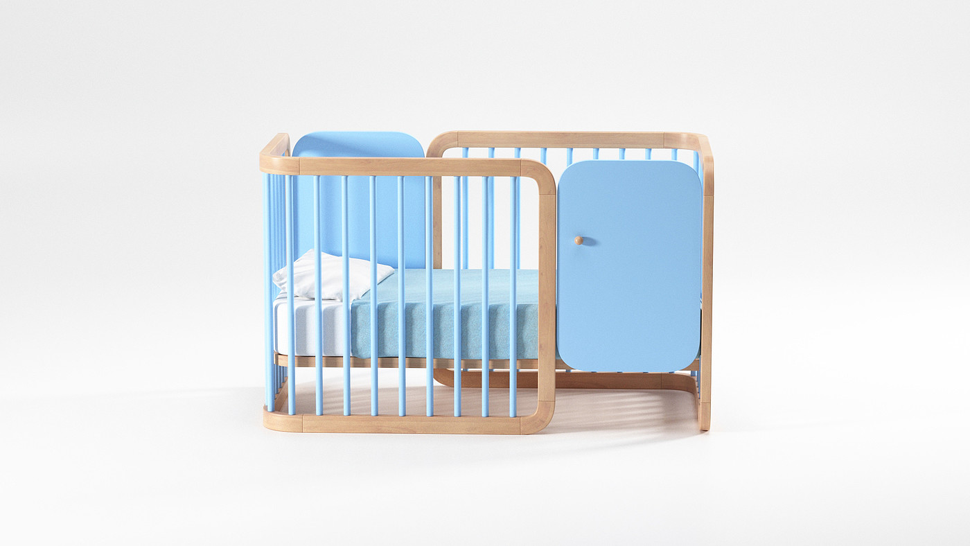 Simplicity，Baby bed，Design，originality，
