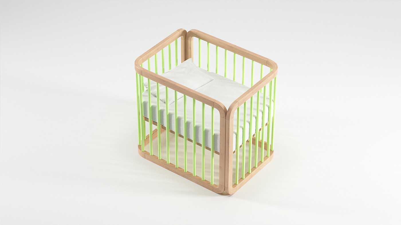 Simplicity，Baby bed，Design，originality，