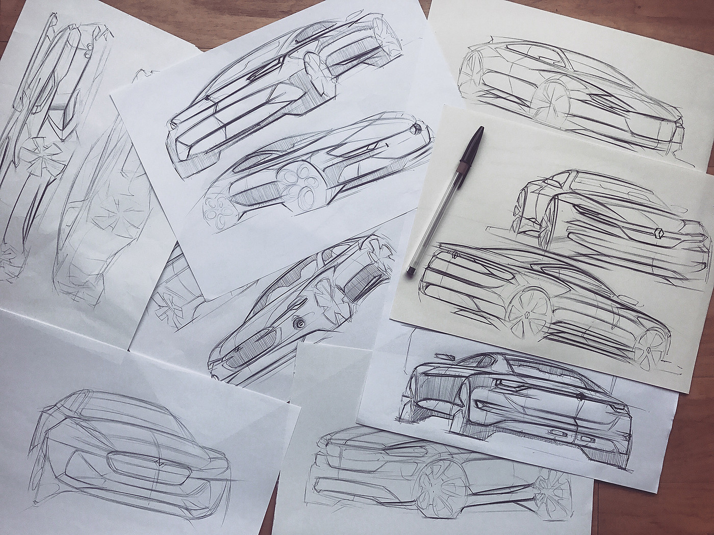 Sketch，atlas，Design，originality，Hand drawn，Automobile manuscript，
