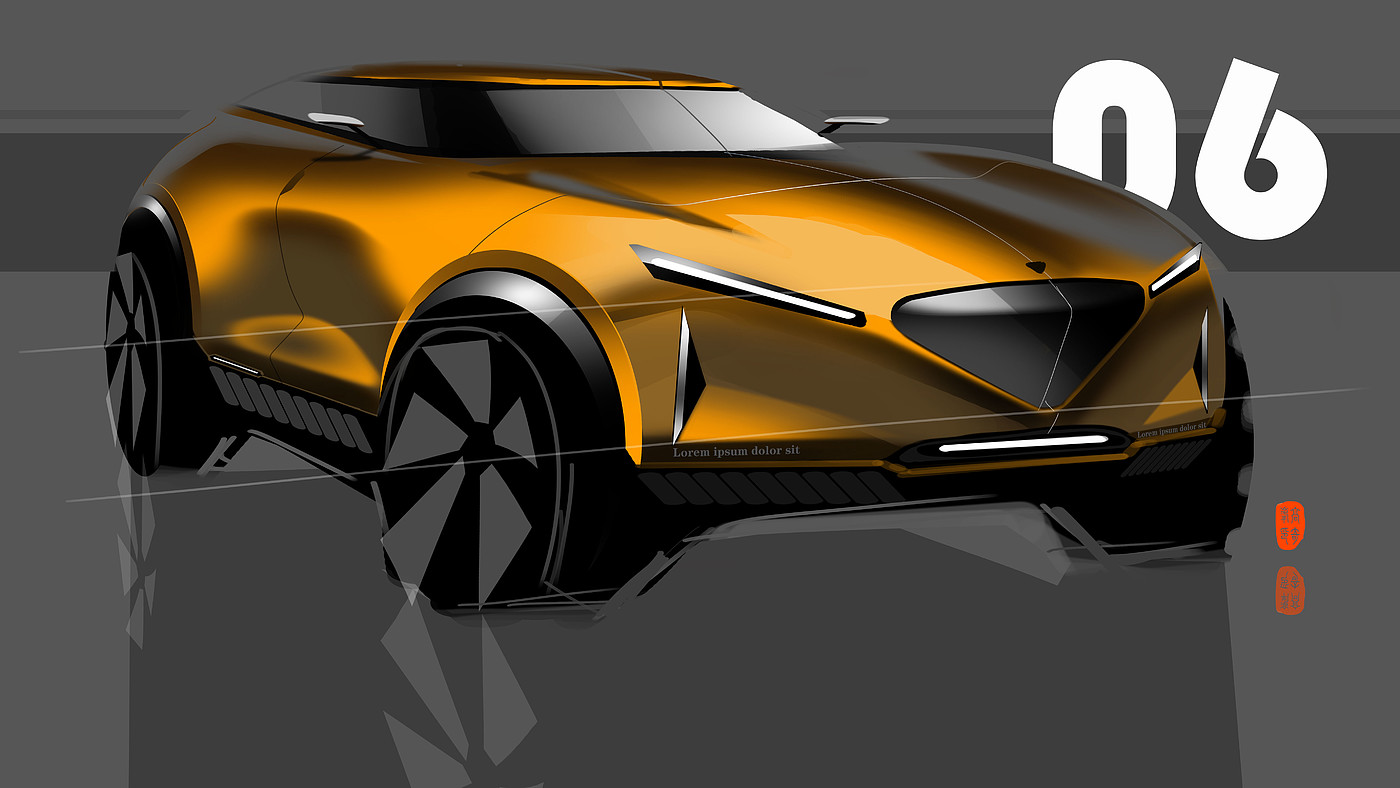 Hand drawn，sketch，product design，conceptual design，industrial design，Automobile design，automobile，car，