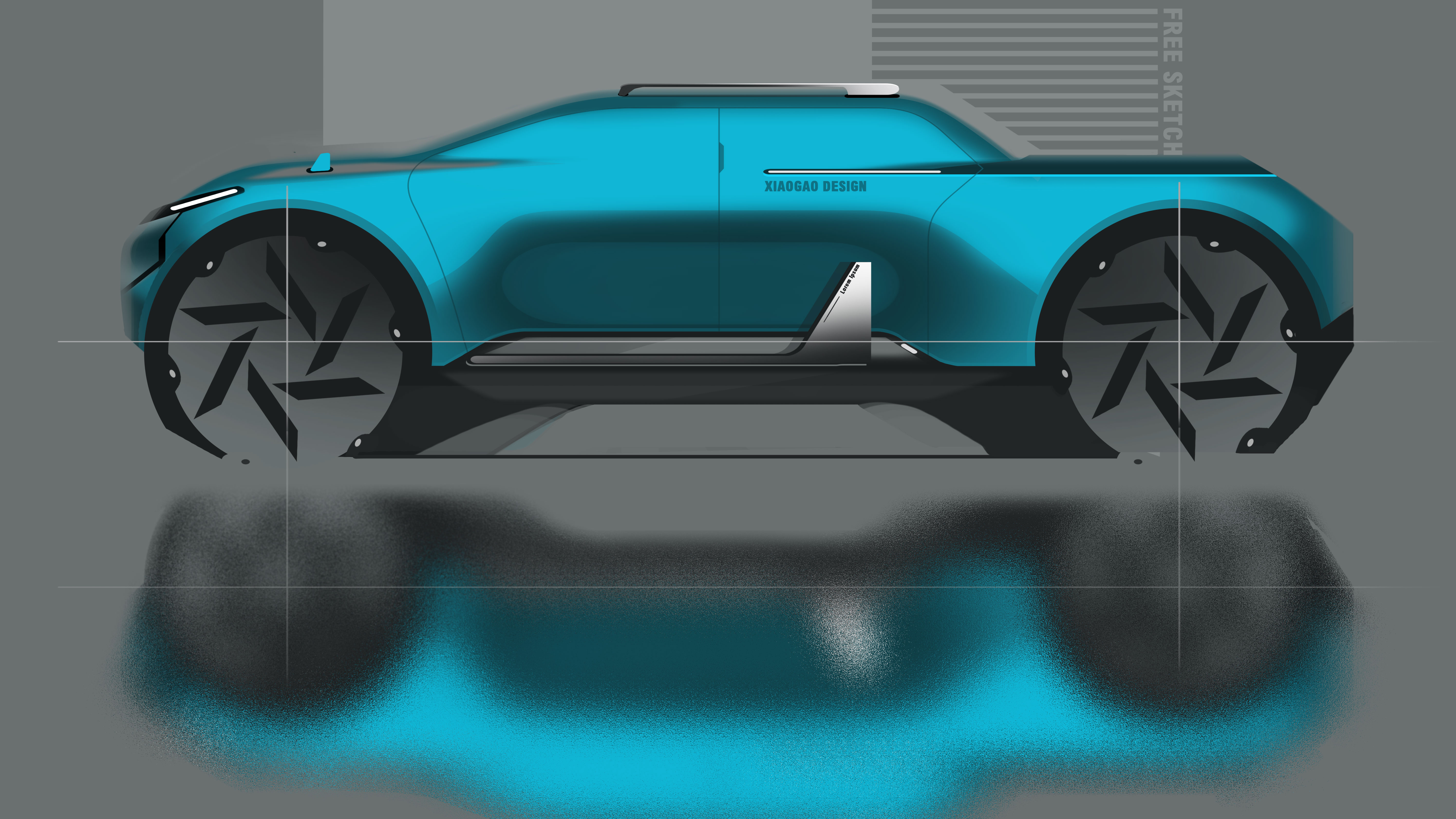 Hand drawn，sketch，product design，conceptual design，industrial design，Automobile design，automobile，car，