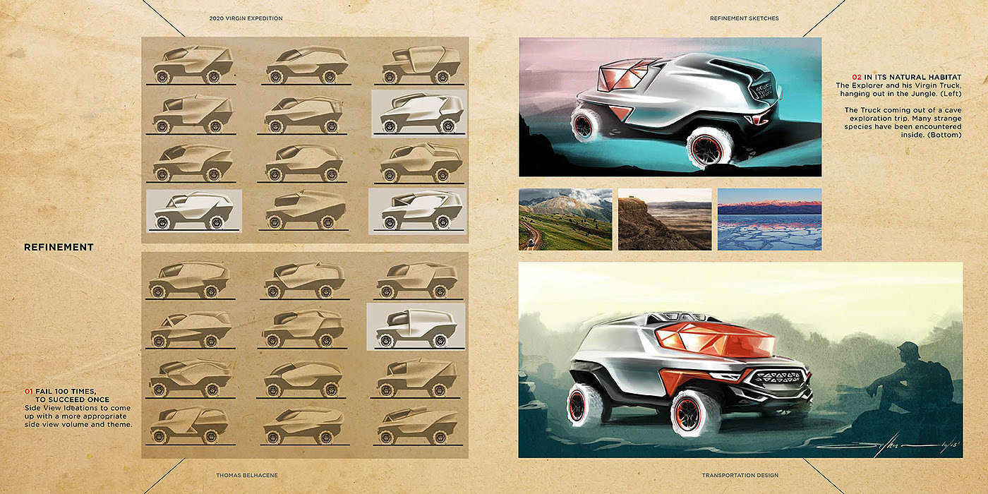 Thomas belhaken，Virgin Expedition，Exploration vehicle，automobile，draft，