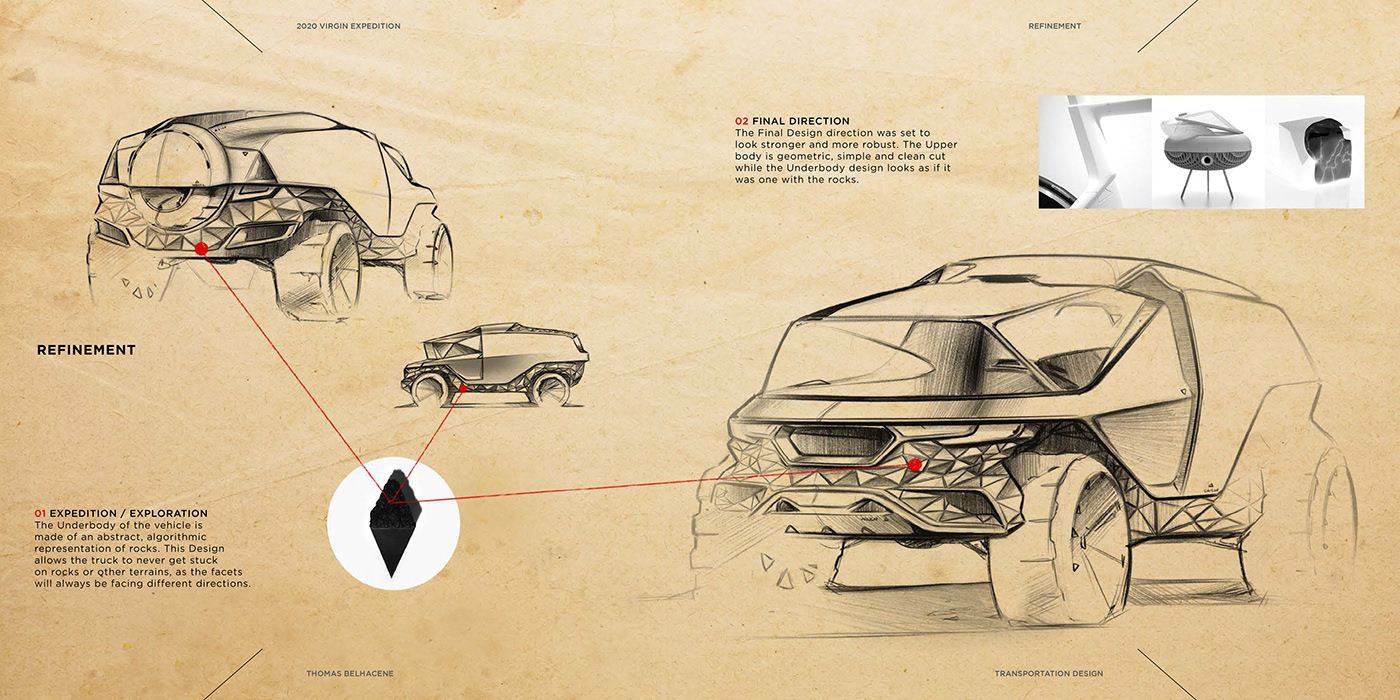 Thomas belhaken，Virgin Expedition，Exploration vehicle，automobile，draft，