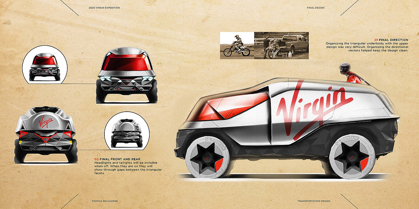 Thomas belhaken，Virgin Expedition，Exploration vehicle，automobile，draft，