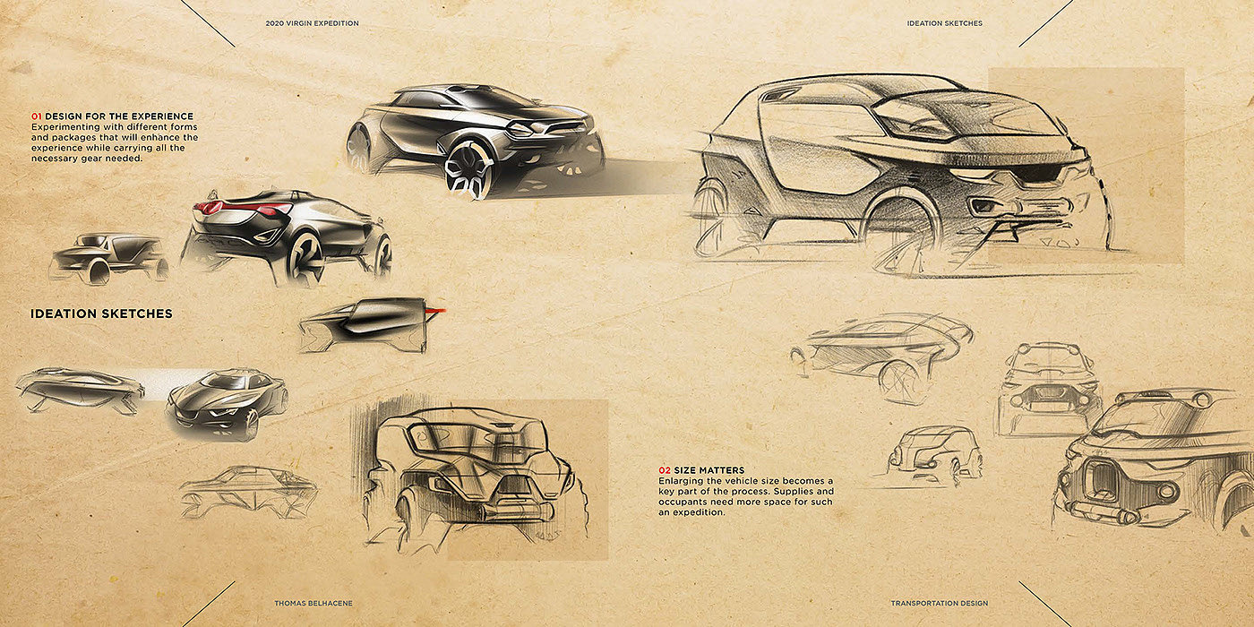 Thomas belhaken，Virgin Expedition，Exploration vehicle，automobile，draft，