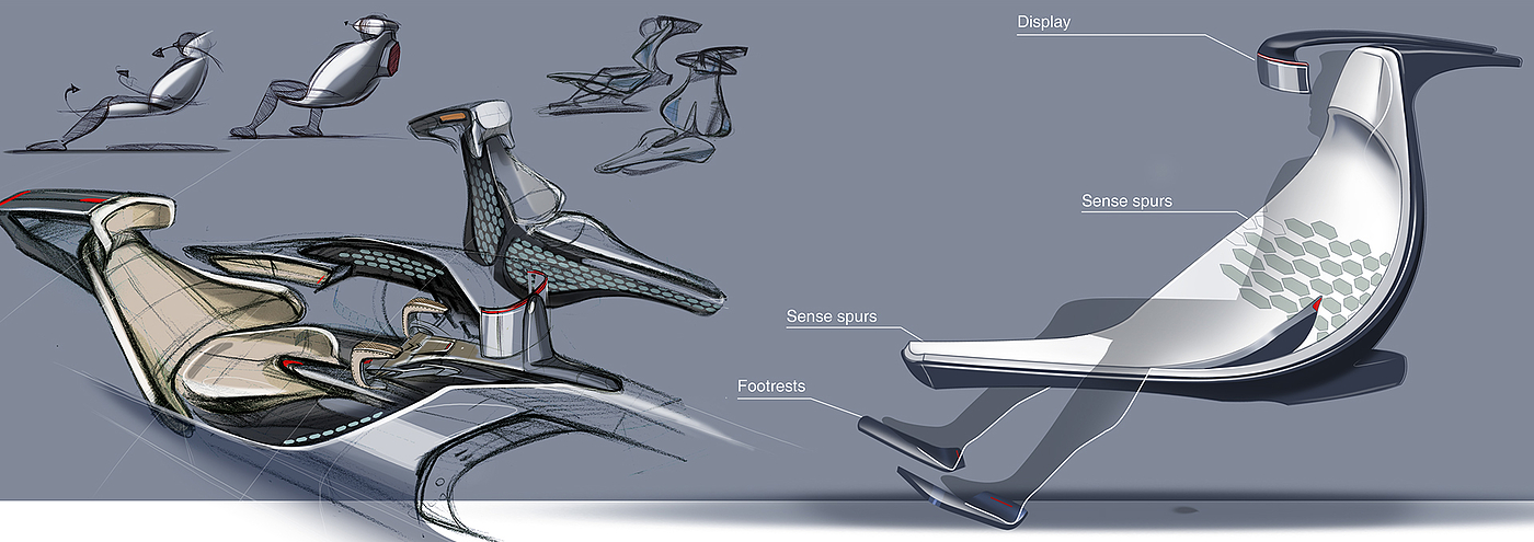 Neuro，Graduation project，Hand drawn，Automobile design，Sketch，