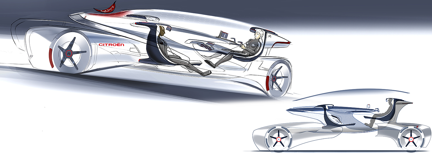 Neuro，Graduation project，Hand drawn，Automobile design，Sketch，