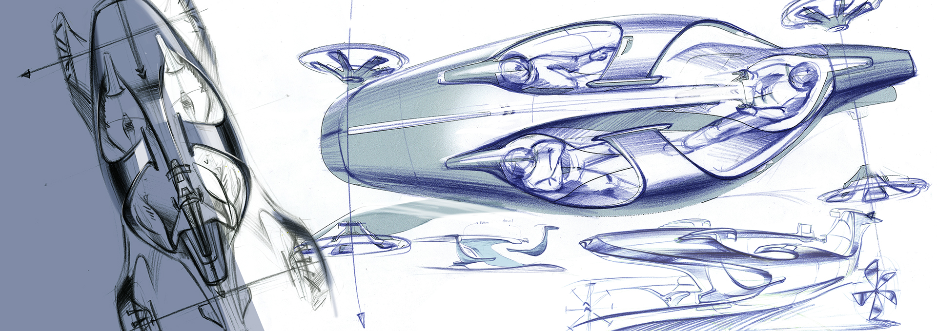 Neuro，Graduation project，Hand drawn，Automobile design，Sketch，