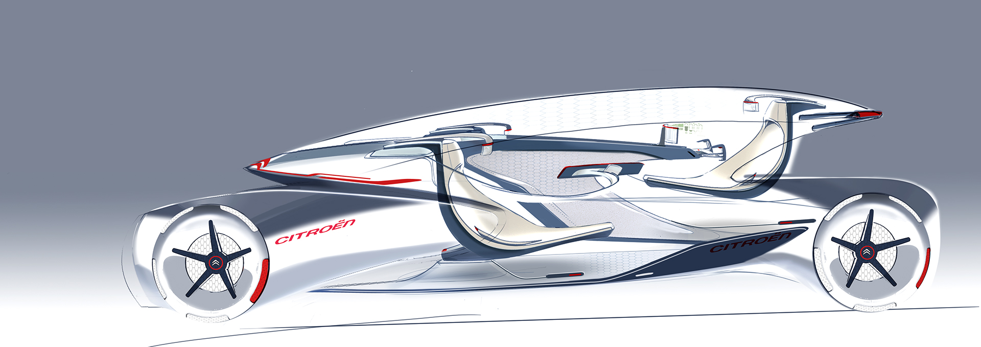 Neuro，Graduation project，Hand drawn，Automobile design，Sketch，