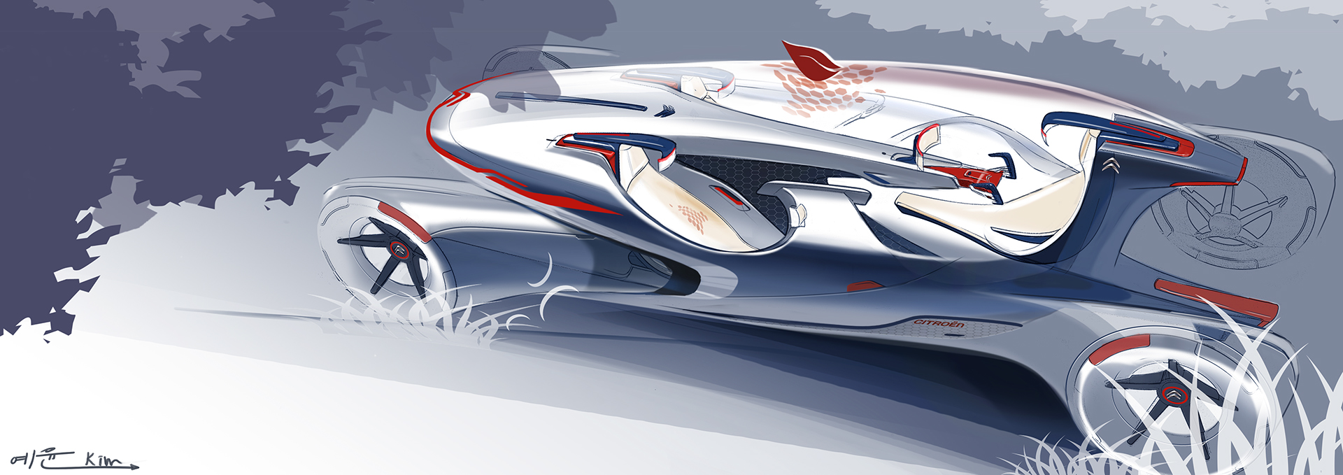 Neuro，Graduation project，Hand drawn，Automobile design，Sketch，