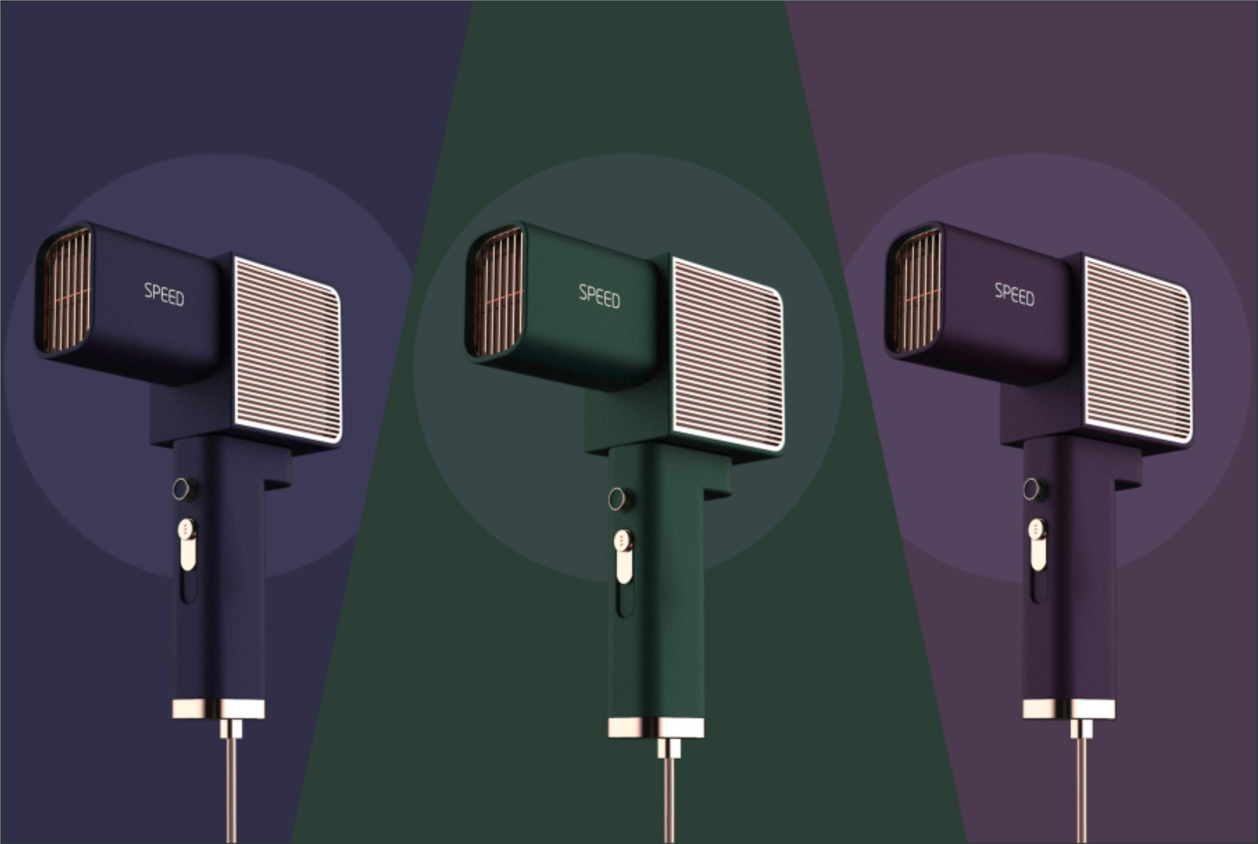 Retro，hair drier，Steampunk，Simplicity，square，