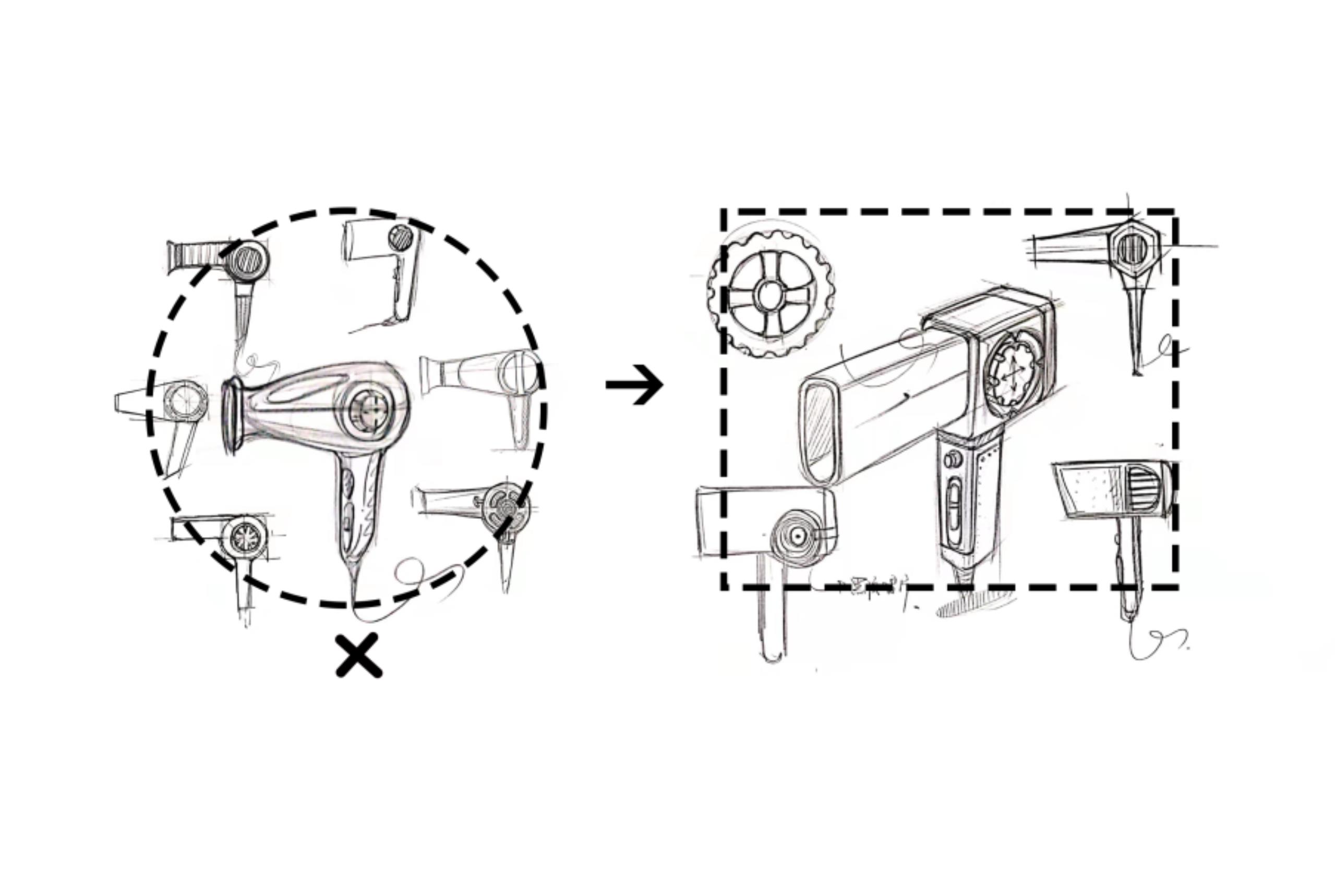 Retro，hair drier，Steampunk，Simplicity，square，