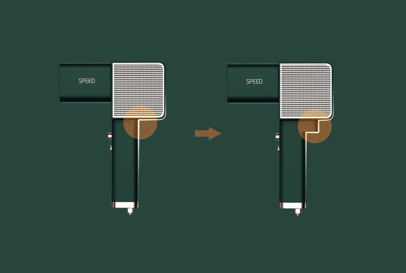 Retro，hair drier，Steampunk，Simplicity，square，