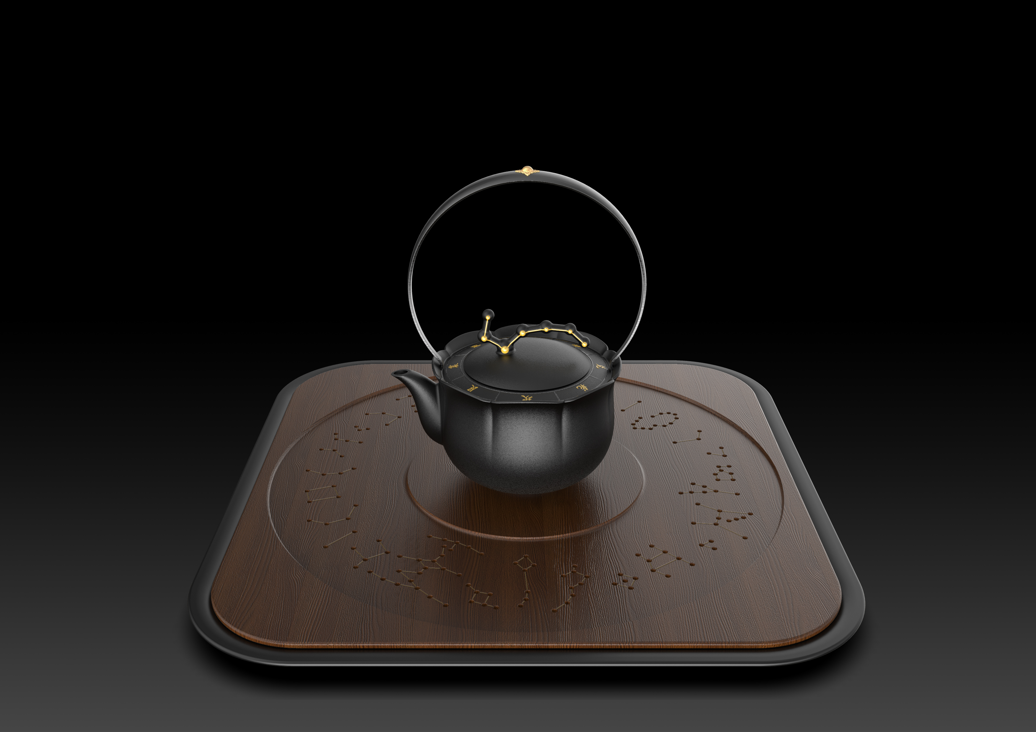 Tea set design，Impression Wencheng - Shenji Bowen，