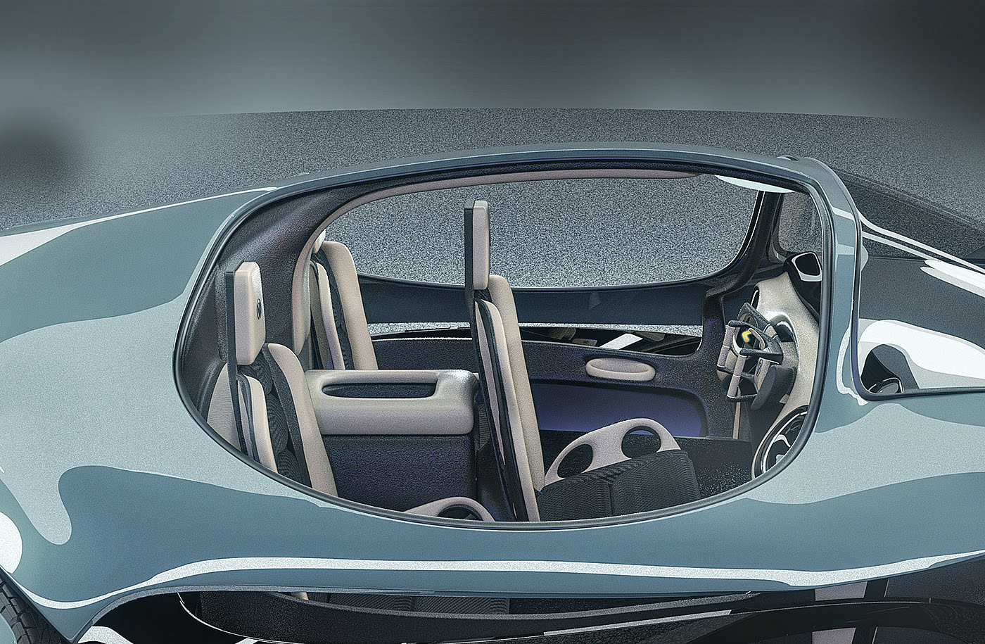 automobile，Three people，Lee Rosario，Fill，Concept Car，Vultran Solar，Electric vehicle，