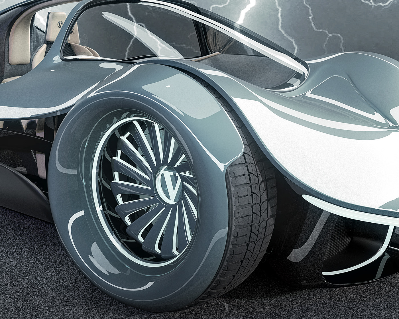 automobile，Three people，Lee Rosario，Fill，Concept Car，Vultran Solar，Electric vehicle，