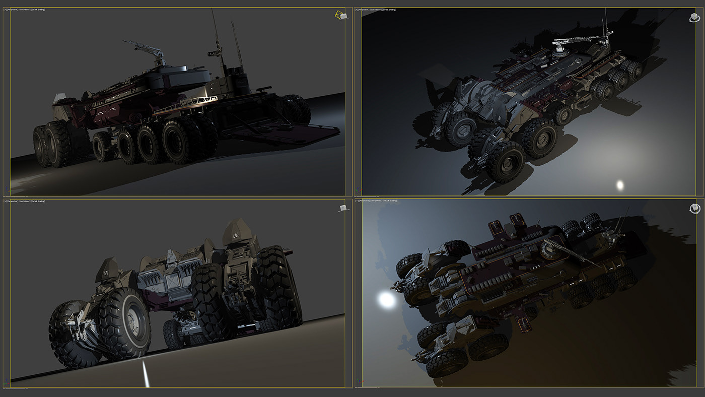 military，Warfare，Render，Behemoth mobile base，I fill Enchev，