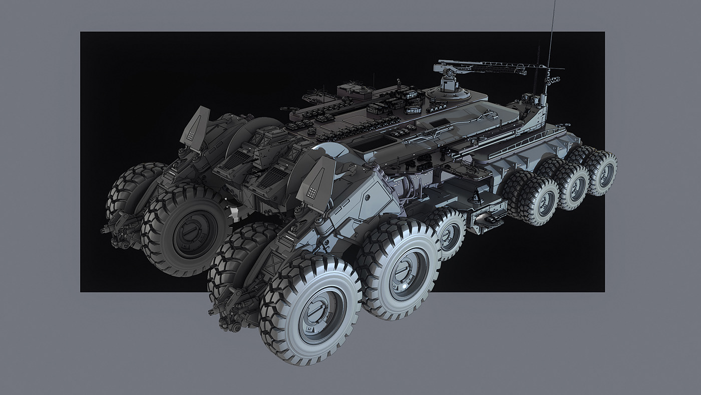 military，Warfare，Render，Behemoth mobile base，I fill Enchev，