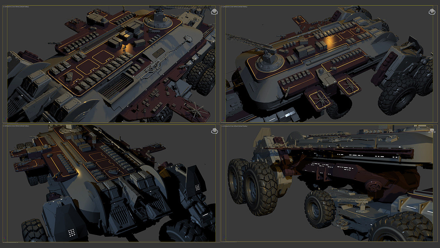 military，Warfare，Render，Behemoth mobile base，I fill Enchev，