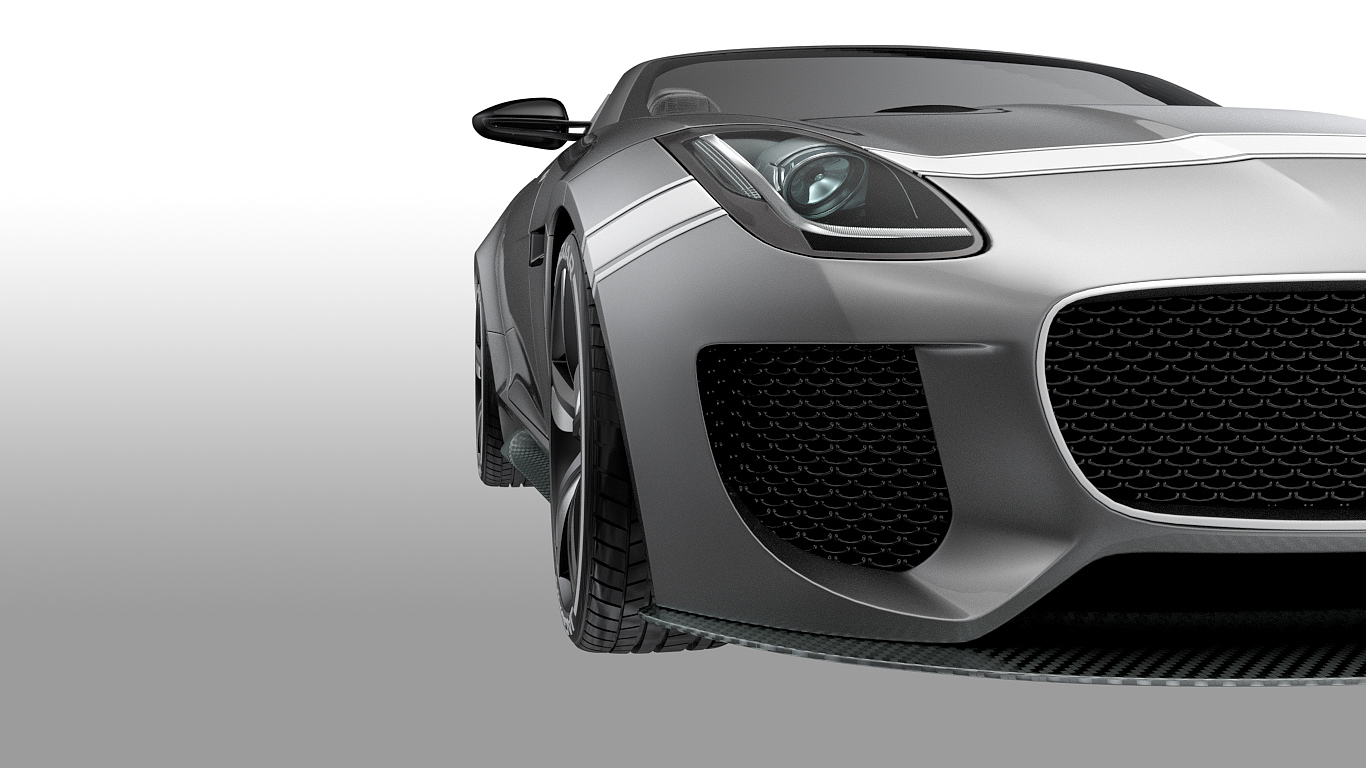 vray，automobile，Sports car，Render，Jaguar，