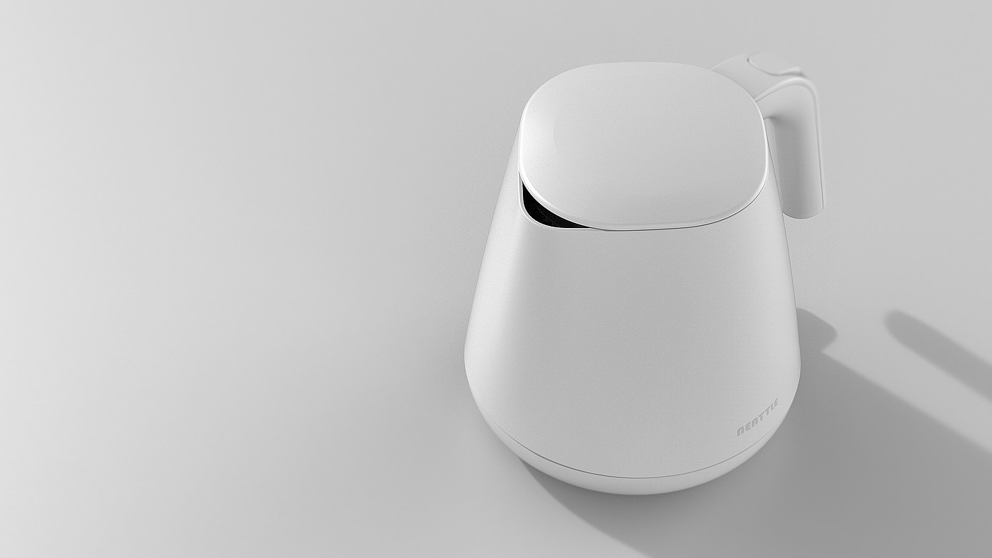neattle_kettle，kettle，white，