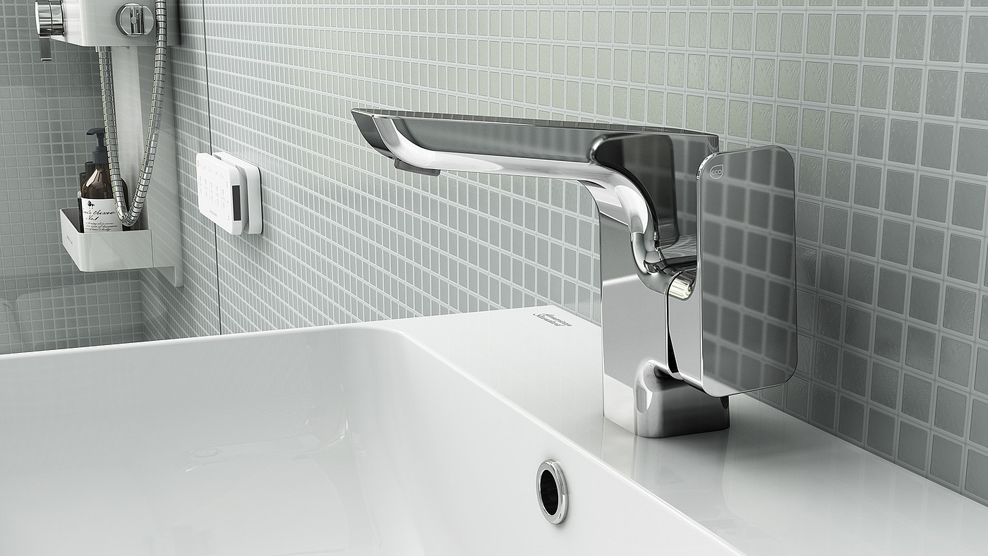 卫浴，银色，平板水龙头，PLAT faucet，