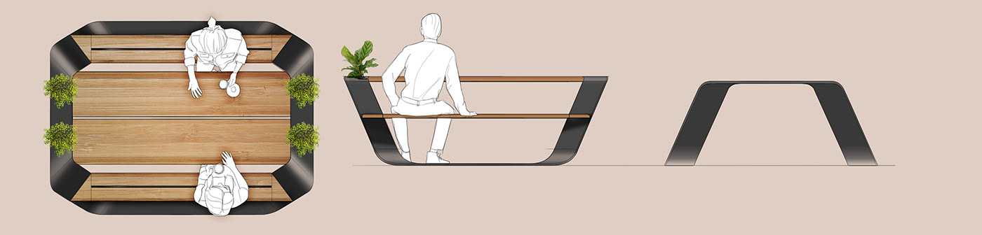 chair，Curved frame，woodiness，Table，