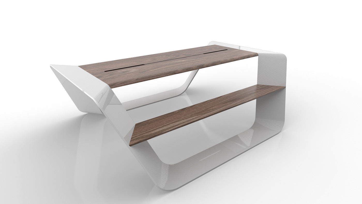 chair，Curved frame，woodiness，Table，