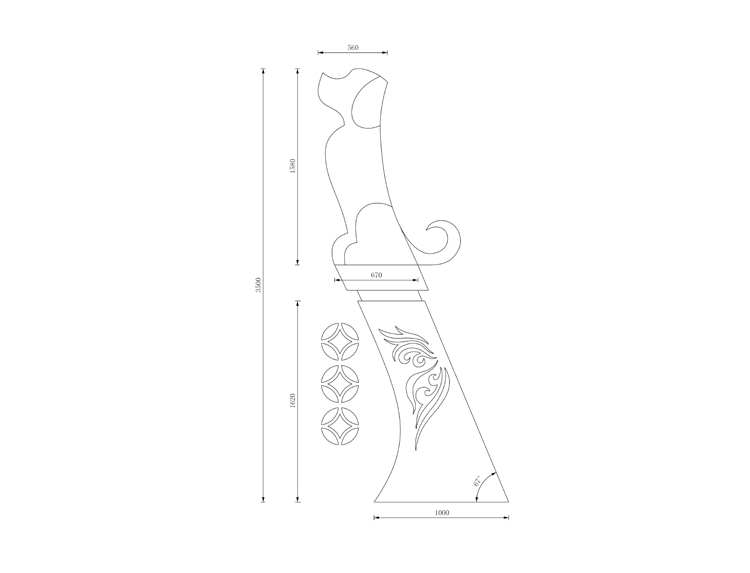 Haiqing culture and innovation，Haiqing graphic，Original landscape lamp design，Auspicious dog welcomes blessing，