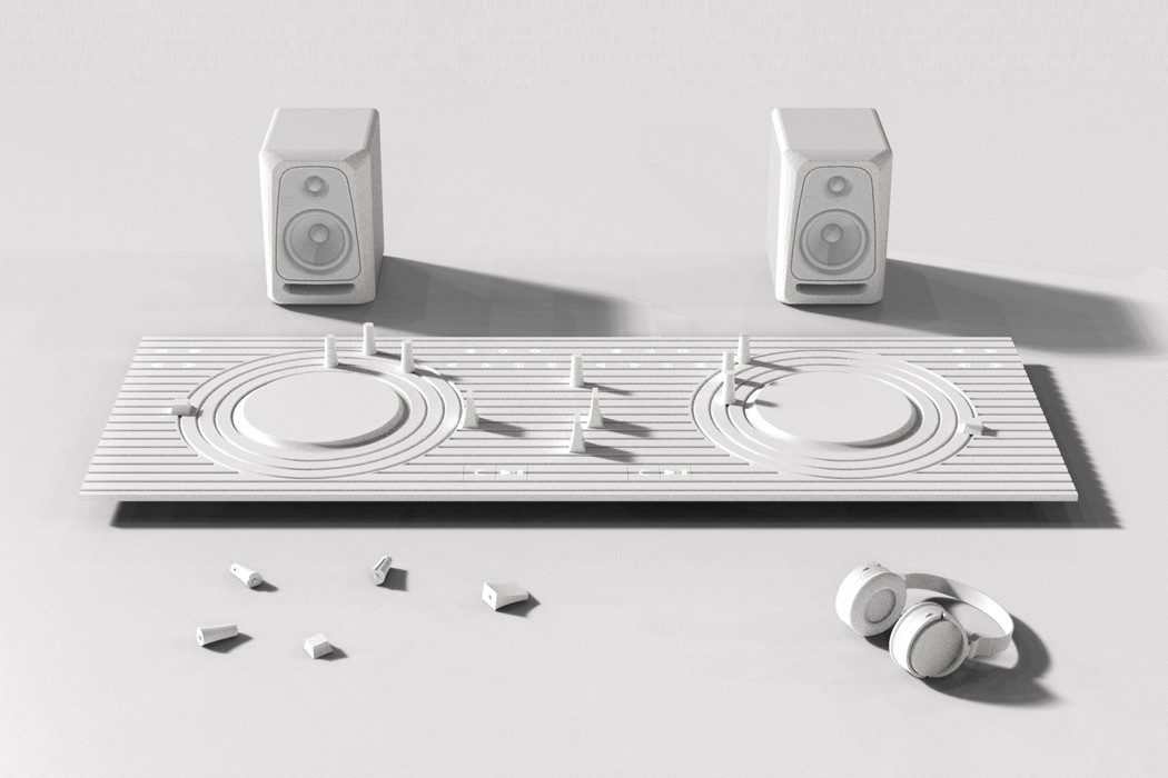 DJ console，K-Design Award，white，Whiteout，