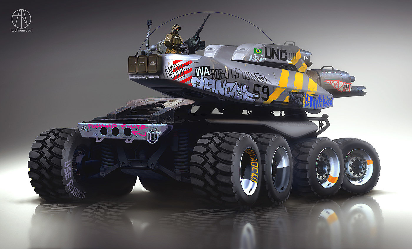 Adobe Photoshop，Tank Trucks，fuel tank car，Rasmus Poulsen，