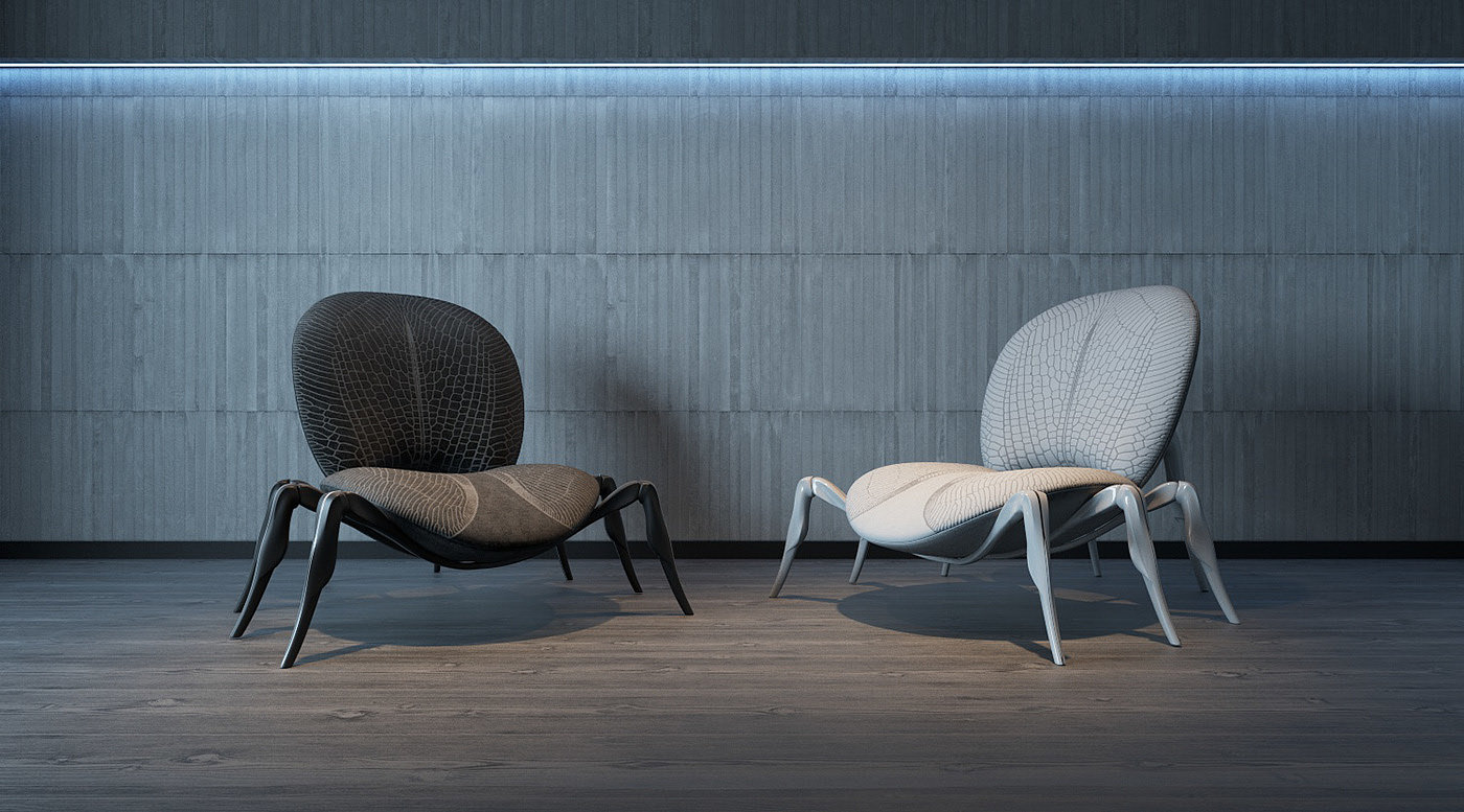 insect，spider，chair，chair，Andrii Kovalskyi，