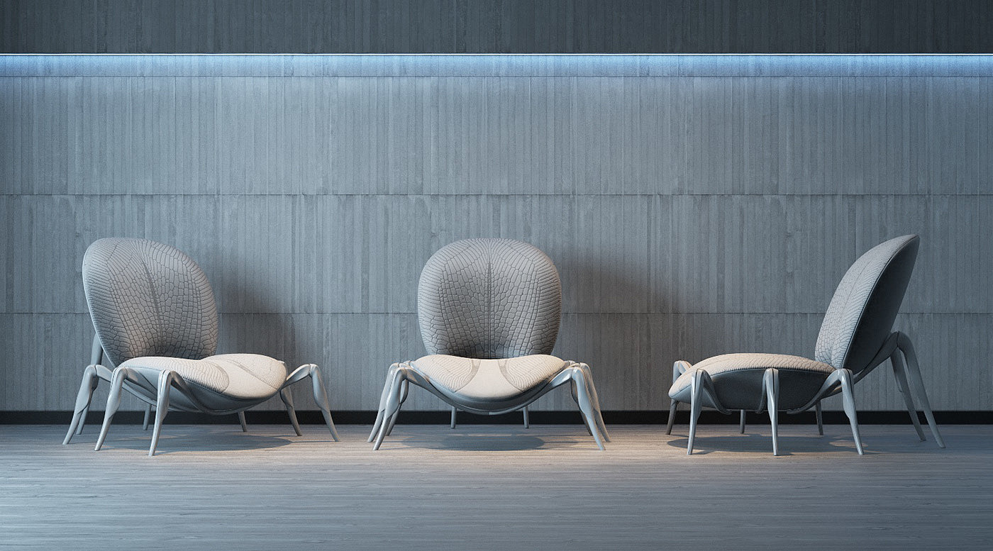 insect，spider，chair，chair，Andrii Kovalskyi，