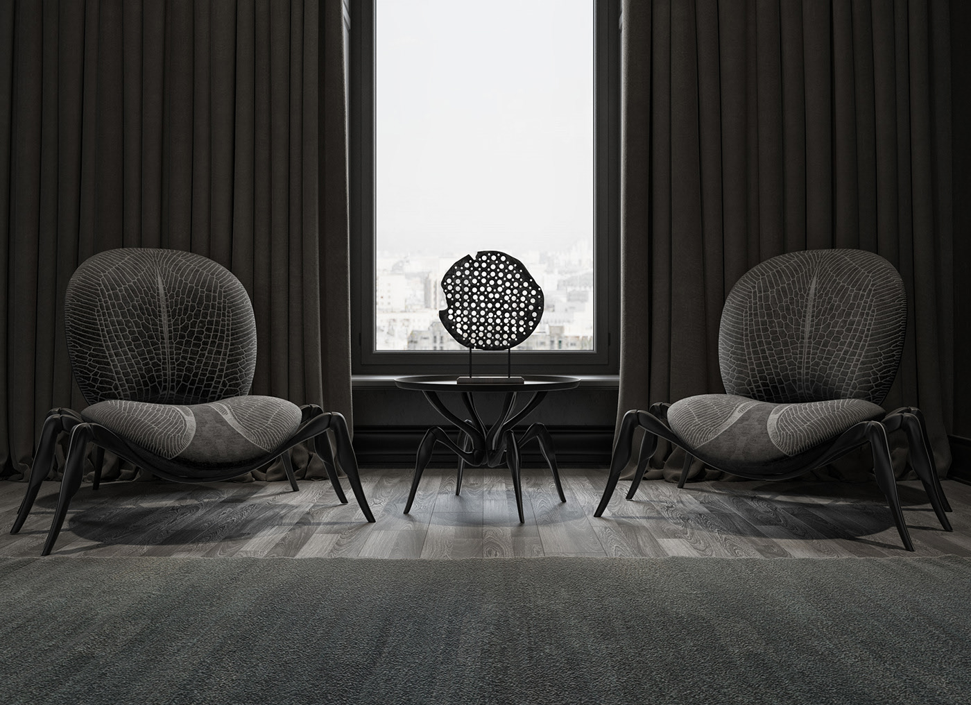 insect，spider，chair，chair，Andrii Kovalskyi，