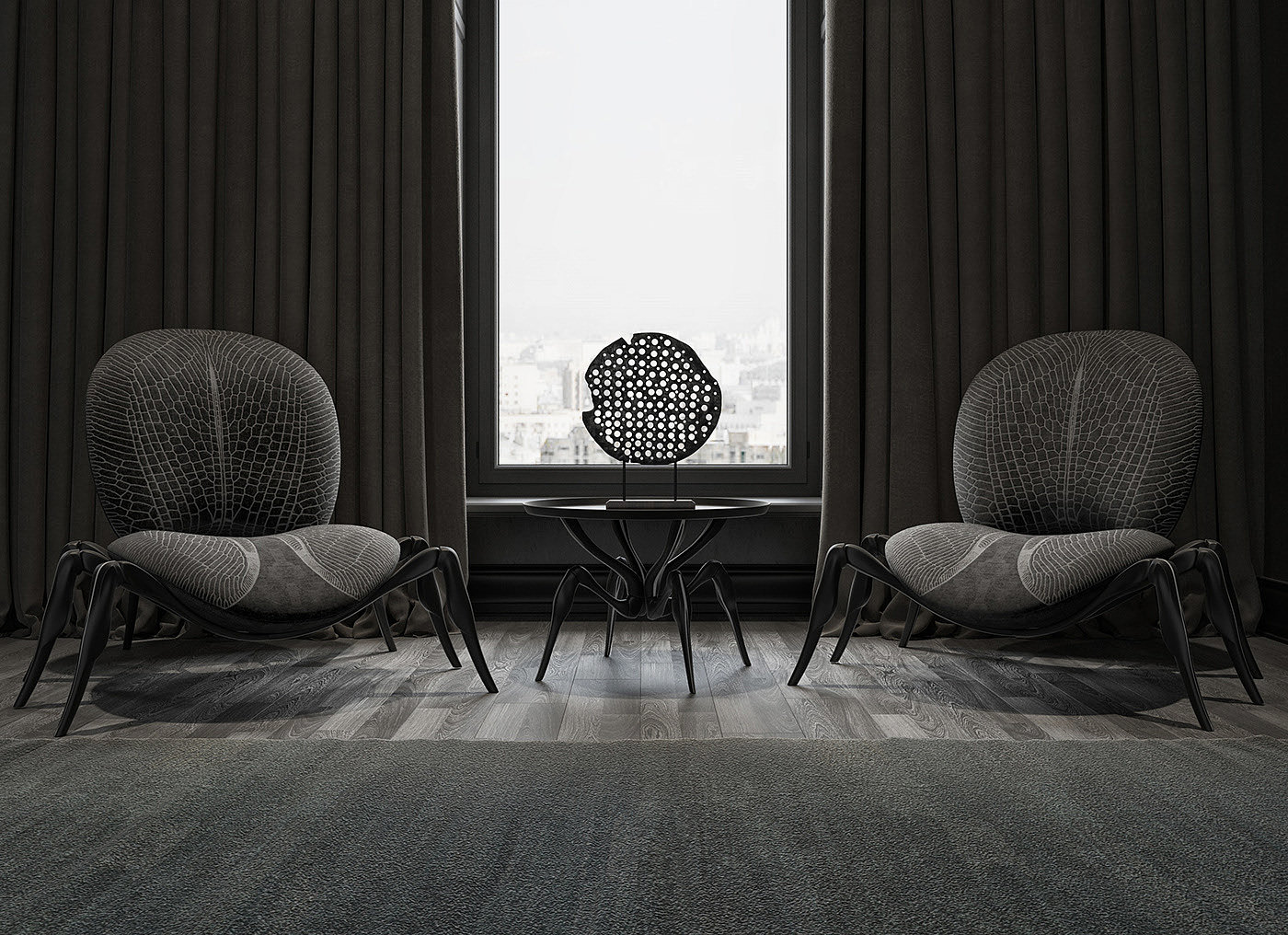 insect，spider，chair，chair，Andrii Kovalskyi，